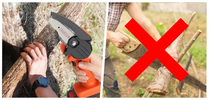 Woodwise Mini Chainsaw vs other chainsaw